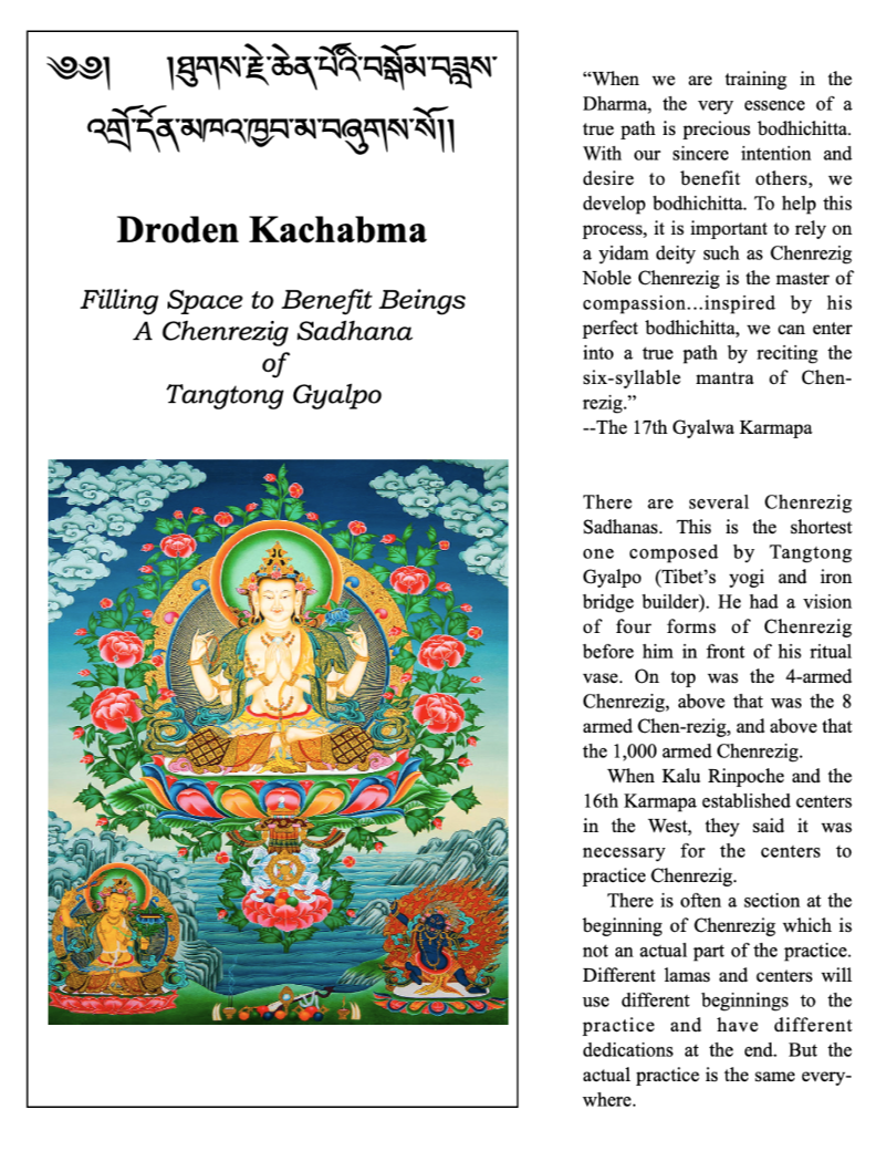 Chenrezig with Guidance (Buddhist Practice)