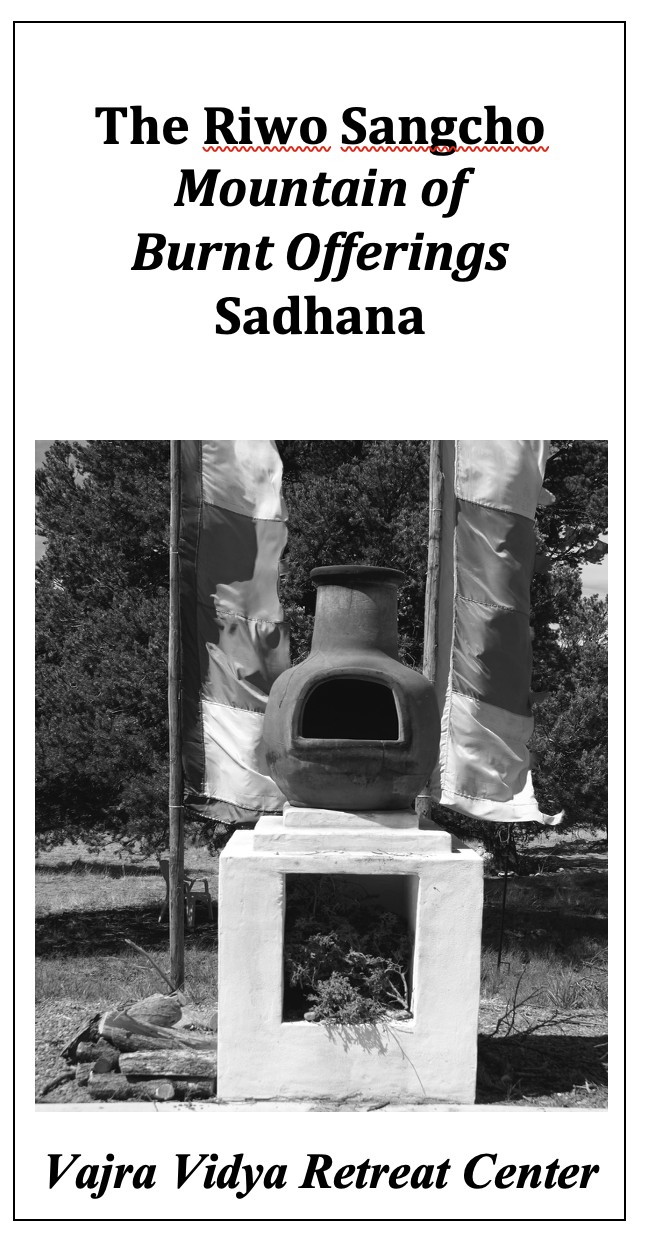 Fire Puja or offering called Riwo Sangcho (Buddhist Practices)