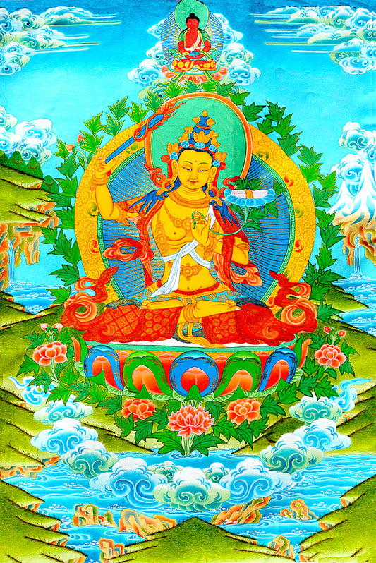 Manjushri in a lake (Free Picture Download)