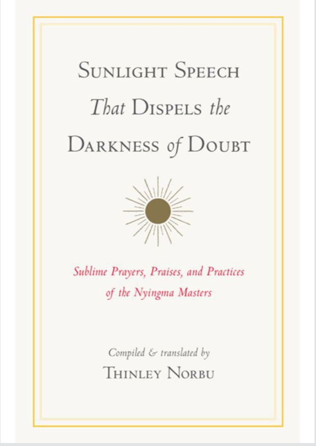 Thinley Norbu Speech That Dispels Darkness of Doubt (PDF)